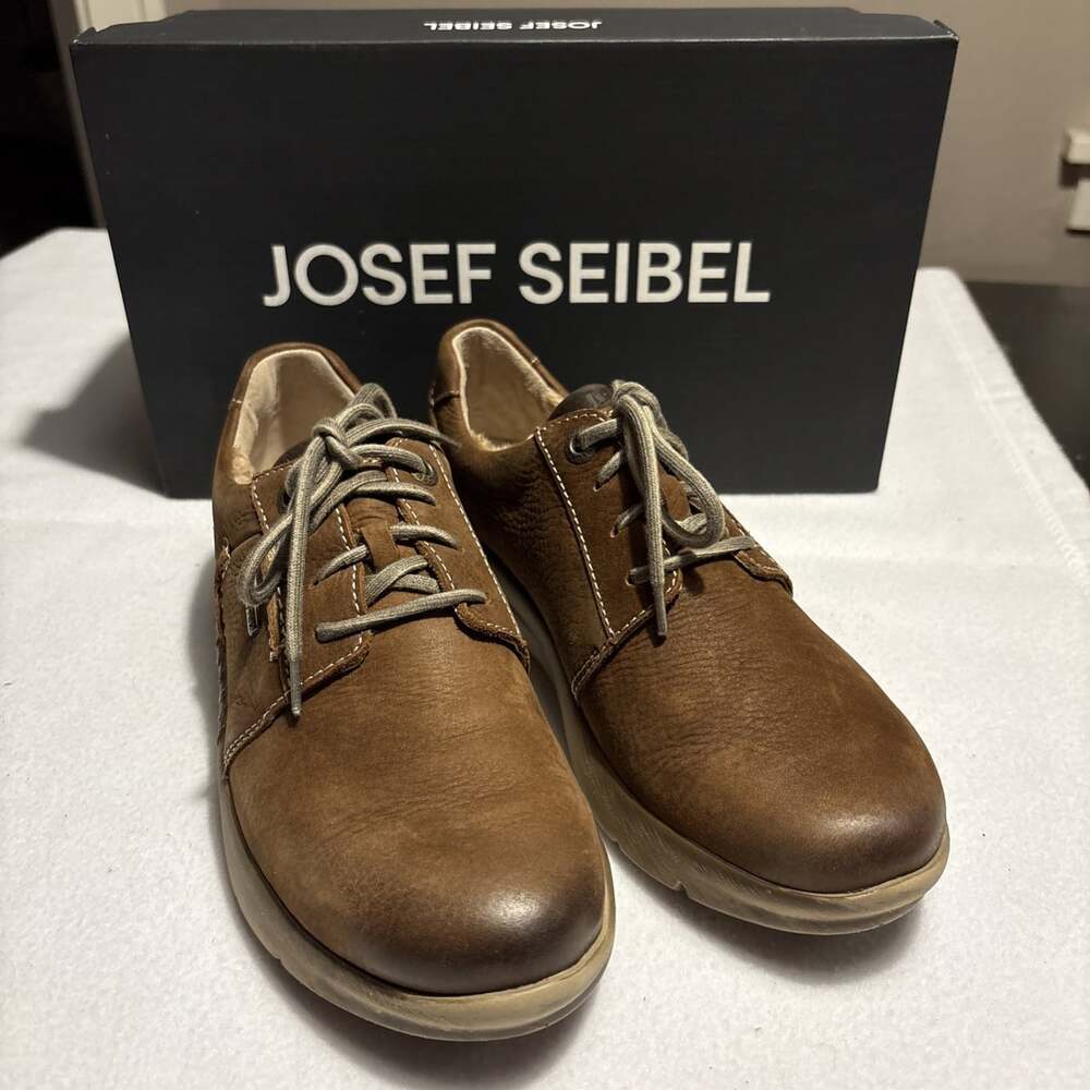 Josef Seibel Conny 51 Castagne Size 6 / 37 Brown Leather Lined Comfort Sneaker